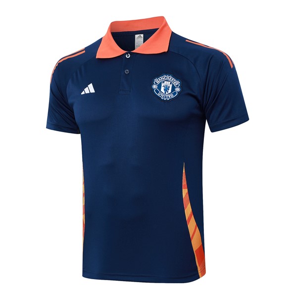 Polo Manchester United 2024-25 Azul Naranja